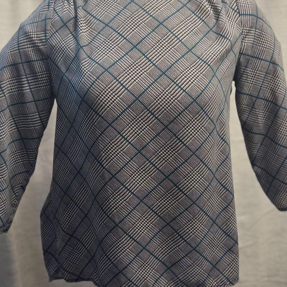 The-limited Women's Blue and Black Blouse
